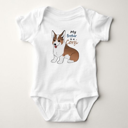 Mijn broer is een Sabiel Corgi Romper (Voorkant)