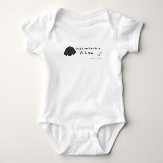 Mijn broer is een shih tzu romper (Voorkant)
