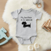 Mijn broer is een Wiener Dog Baby Gift Romper