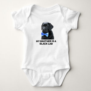 Mijn broer is een zwarte labrador romper
