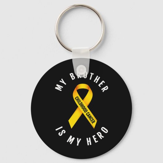 MIJN BROER IS MIJN HELD OP DE KINDERTIJD KANKERBEW SLEUTELHANGER (Voorkant)