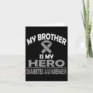 Mijn broer is mijn heldendiabetesbewustzijn voor S Kaart