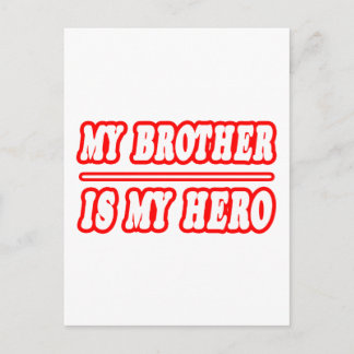 Mijn broer is mijn Hero Briefkaart