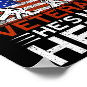 Mijn broer is mijn Hero Proud American Veteran Bro Poster (Hoek)