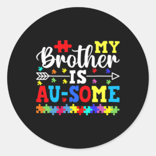 Mijn broer is op een paar autisme-sensibiliserings ronde sticker