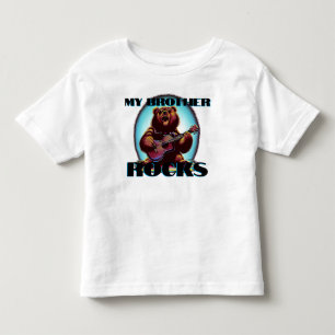 Mijn broer is te gek! Kleurrijke beer Kinder Shirts