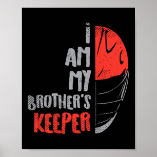 Mijn broer Keeper Lacrosse Funny Defense Lax Goa Poster