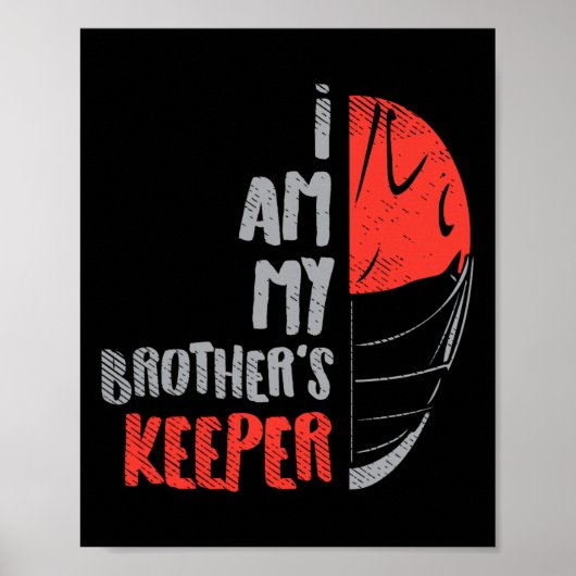 Mijn broer Keeper Lacrosse Funny Defense Lax Goa Poster (Voorkant)