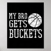 Mijn broer krijgt emmers - leuke broer en zus Bysk Poster (Voorkant)