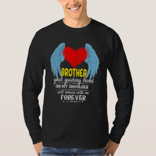 Mijn broer Mijn Guardian Angel in de hemel mist mi T-shirt