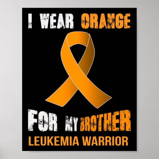 MIJN BROER - MIJN LEUKEMIE KRIJGER POSTER (Voorkant)