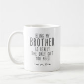 Mijn broer mok Funny broer Gift Mok (Links)