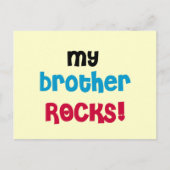Mijn Broer Rocks T-shirts en cadeautjes Briefkaart (Voorkant)