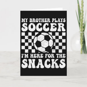Mijn broer speelt grappig voetbal Voetbal zus broe Kaart