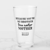 Mijn broer - Sweet Groomsman voorstel Glas (Voorkant)