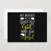 Mijn broer was zo ongelooflijk dat God hem een eng Briefkaart (Voorkant / Achterkant)