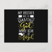 Mijn broer was zo ongelooflijk dat God hem een eng Briefkaart (Voorkant)