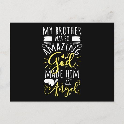 Mijn broer was zo ongelooflijk dat God hem een eng Briefkaart (Voorkant)