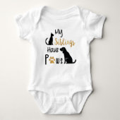 Mijn broers en zussen hebben een pooienkostuum bab romper (Voorkant)