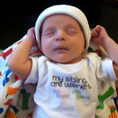 Mijn broers en zussen zijn Wieners | dubbele tecke Romper