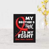 Mijn broers gevecht is mijn gevecht tegen bloedkan kaart (Gele Bloem)