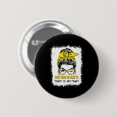 Mijn broer's gevecht is mijn kinderkanker. ronde button 5,7 cm (Voorkant /achterkant)