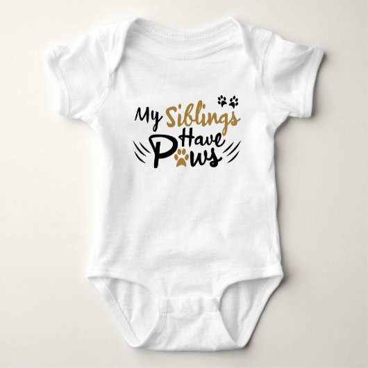 Mijn broers hebben pokken Funny Dog Baby Romper (Voorkant)