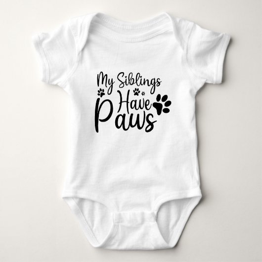 Mijn broers hebben pokken Funny Dog Baby Romper (Voorkant)