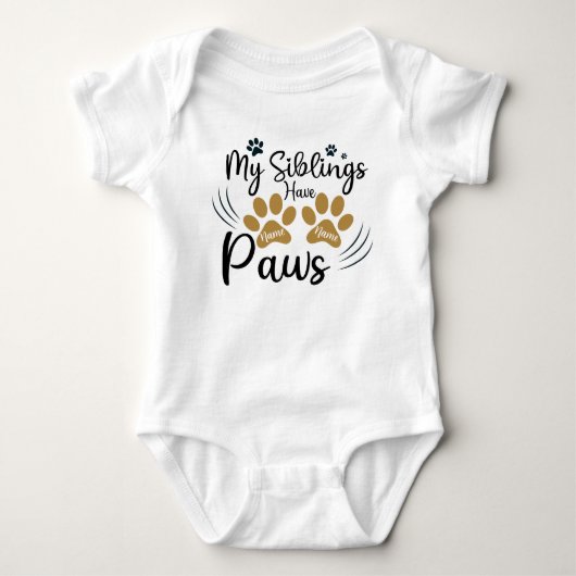 Mijn broers hebben pokken Funny Dog Baby Romper (Voorkant)
