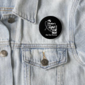Mijn Broers Strijd Is Mijn Strijd Hersentumor Ronde Button 5,7 Cm (In situ)