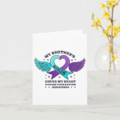 Mijn broers vleugels Hoesjes mijn hart zelfmoordpr Kaart (Gele Bloem)