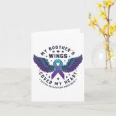 Mijn broers vleugels Hoesjes mijn hart zelfmoordpr Kaart (Gele Bloem)