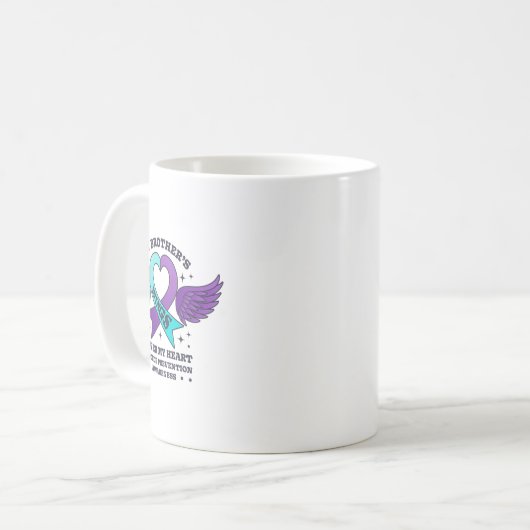 Mijn broers vleugels Hoesjes mijn hart zelfmoordpr Koffiemok (Voorkant links)