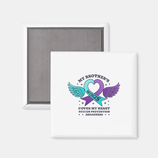 Mijn broers vleugels Hoesjes mijn hart zelfmoordpr Magneet (Voorkant / Achterkant)