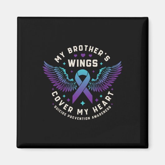 Mijn broers vleugels Hoesjes mijn hart zelfmoordpr Magneet (Voorkant)