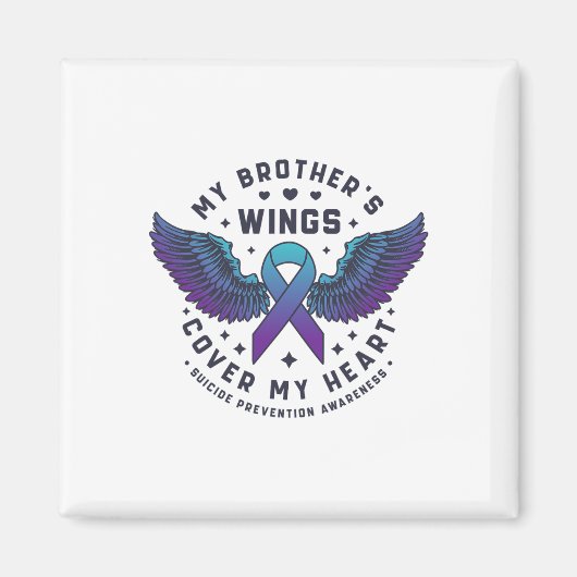 Mijn broers vleugels Hoesjes mijn hart zelfmoordpr Magneet (Voorkant)