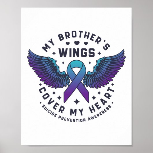 Mijn broers vleugels Hoesjes mijn hart zelfmoordpr Poster (Voorkant)