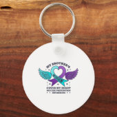 Mijn broers vleugels Hoesjes mijn hart zelfmoordpr Sleutelhanger (Voorkant)