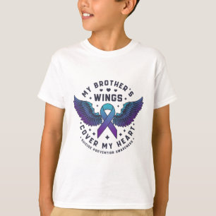 Mijn broers vleugels Hoesjes mijn hart zelfmoordpr T-shirt