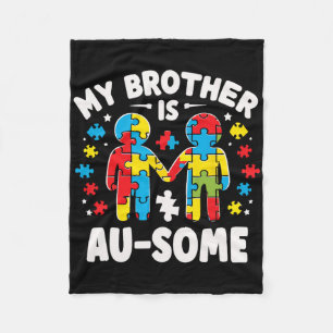 Mijn broertje is Geweldige Autisme Bewustzijn kleu Fleece Deken