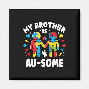 Mijn broertje is Geweldige Autisme Bewustzijn kleu Magneet