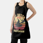 Mijn Broom Broke Bartender Funny Halloween Schort (Insitu)