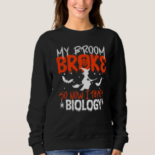 Mijn Broom broke dus nu leer ik de biologie-leraar Trui