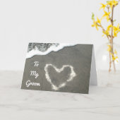 ** MIJN BRUIDEGOM OP ONZE TROUWDAG ** VOOR ALTIJD  KAART (Gele Bloem)