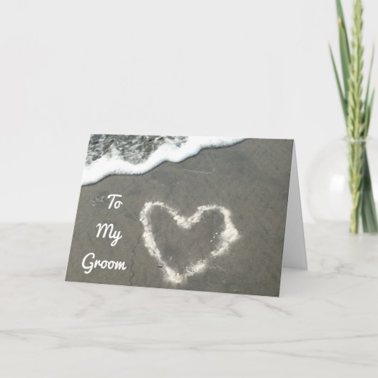 ** MIJN BRUIDEGOM OP ONZE TROUWDAG ** VOOR ALTIJD  KAART (Voorkant)