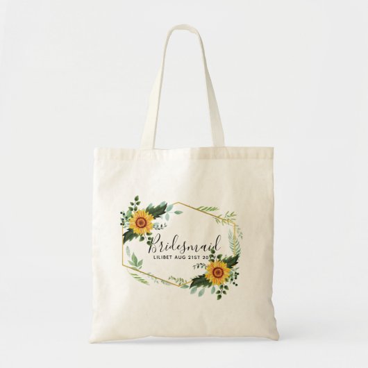 Mijn bruidsmeisje Bloemenmeisje Bruidsjonker Eresa Tote Bag (Voorkant)