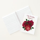 Mijn bruiloft Notitieboek Gold en rode rozen (Binnen)