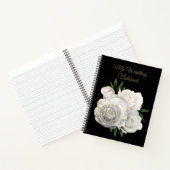 Mijn bruiloft Notitieboek Gold en witte rozen (Binnen)