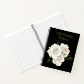 Mijn bruiloft Notitieboek Gold en witte rozen (Binnen)