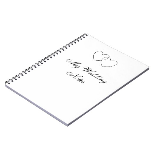 "Mijn bruiloft notities"-laptop Notitieboek (Linkerzijde)